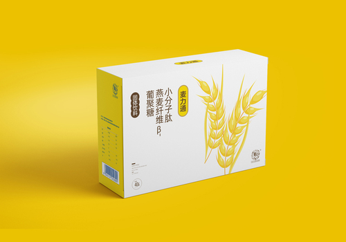 麦力通小分子肽燕麦纤维固体饮料包装设计