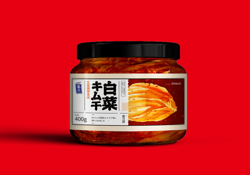 日式风格泡菜包装设计  